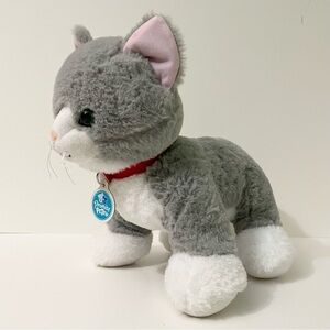 Build A Bear Promise Pets Cat Kitten Plush Stuffed Animal Grey White